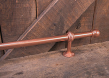 Load image into Gallery viewer, Industrial style foot rail copper