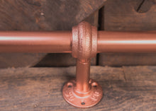 Load image into Gallery viewer, Industrial style foot rail copper