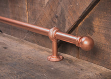 Load image into Gallery viewer, Industrial style foot rail copper