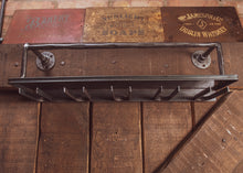 Load image into Gallery viewer, Wall Mounted Steel Wine Rack with Glass Holders