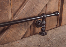 Load image into Gallery viewer, Industrial style bar foot rail Black