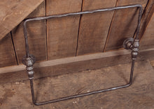 Load image into Gallery viewer, Industrial shower curtain rail wrought iron Rectangular & square ceiling mounted