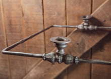 Load image into Gallery viewer, Industrial shower curtain rail wrought iron Rectangular & square ceiling mounted