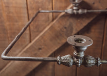 Load image into Gallery viewer, Industrial shower curtain rail wrought iron Rectangular & square ceiling mounted