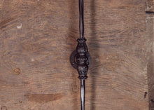 Load image into Gallery viewer, Industrial shower curtain rail black wrought iron Rectangular & square ceiling mounted