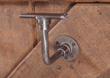 Load image into Gallery viewer, Industrial style wrought iron bracket for handrails & shelfs