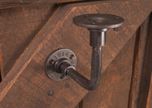 Load image into Gallery viewer, Industrial style wrought iron bracket for handrails & shelfs
