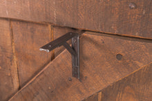 Load image into Gallery viewer, Industrial style wrought iron bracket for handrails & shelfs