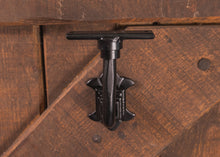 Load image into Gallery viewer, Industrial style black steel bracket for handrails & shelfs