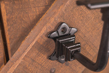 Load image into Gallery viewer, Industrial style black steel bracket for handrails & shelfs