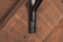 Load image into Gallery viewer, black Industrial style wrought iron bracket for handrails & shelfs