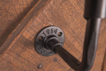 Load image into Gallery viewer, Industrial style black wrought iron bracket for handrails & shelfs