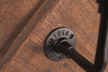Load image into Gallery viewer, Industrial style black bracket for handrails & shelfs