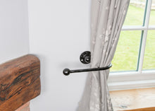 Load image into Gallery viewer, Vintage black curtain tie back