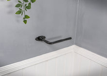 Load image into Gallery viewer, Steel black toilet roll holder