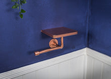 Load image into Gallery viewer, Copper Toilet roll holder & shelf toilet paper holder