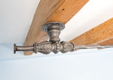 Load image into Gallery viewer, Industrial shower curtain rail 120cm -200 cm straight rail ceiling mounted