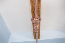 Load image into Gallery viewer, Industrial shower curtain rail copper wrought iron Rectangular & square ceiling mounted