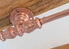 Load image into Gallery viewer, Industrial shower curtain rail copper wrought iron Rectangular & square ceiling mounted