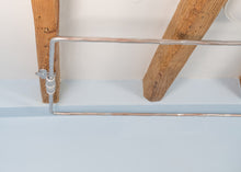 Load image into Gallery viewer, Industrial Shower Curtain Rail Silver Wrought Iron Rectangular & Square Ceiling Mounted