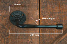 Load image into Gallery viewer, Industrial black toilet roll holder