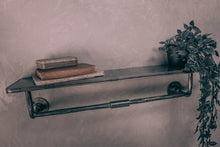 Load image into Gallery viewer, Industrial Towel Rail & shelf towel holder