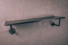 Load image into Gallery viewer, Industrial Towel Rail & shelf towel holder