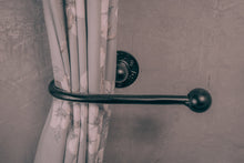 Load image into Gallery viewer, Vintage black curtain tie back