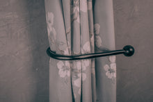 Load image into Gallery viewer, Vintage black curtain tie back