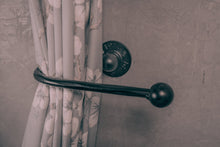 Load image into Gallery viewer, Vintage black curtain tie back