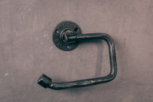 Load image into Gallery viewer, Industrial black toilet roll holder