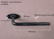 Load image into Gallery viewer, Steel black toilet roll holder