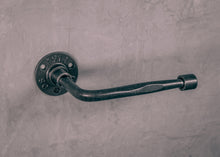 Load image into Gallery viewer, Industrial black toilet roll holder