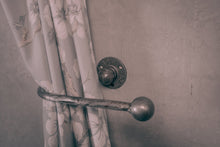 Load image into Gallery viewer, Vintage black curtain tie back