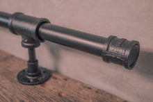 Load image into Gallery viewer, Industrial pipe foot rail Black