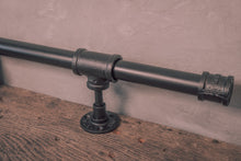 Load image into Gallery viewer, Industrial pipe foot rail Black