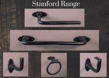 Load image into Gallery viewer, Steel black toilet roll holder