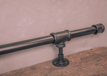 Load image into Gallery viewer, Industrial pipe foot rail Black
