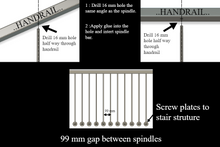 Load image into Gallery viewer, Black ornate metal stair spindles railing Balusters Wrought Iron