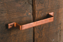Load image into Gallery viewer, Copper Door Handle Drawer Pulls Cabinet Handles Barn Hardware Industrial Kitchen Decor Vintage Steampunk Cupboard Handmade Retro Urban
