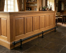 Load image into Gallery viewer, Industrial foot rail Black Heavy duty
