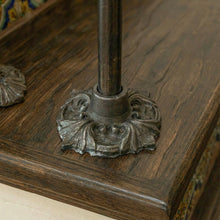 Load image into Gallery viewer, Floral Stair Spindles | Hidden "Pin Fix" Tread Mount | Hand Forged 14mm Iron | French Baroque Stair Railing | Seamless Baluster
