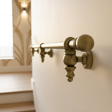 Load image into Gallery viewer, Ornate Aged Brass Stair Handrail wrought iron
