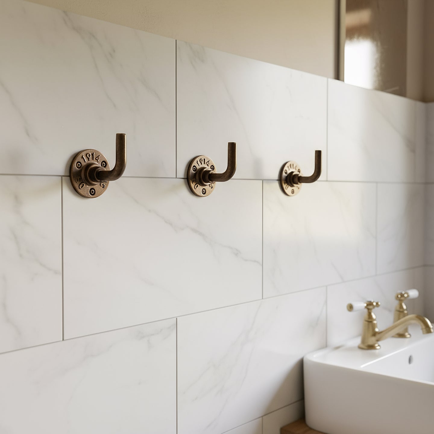 Industrial Bronze hook wall mounted