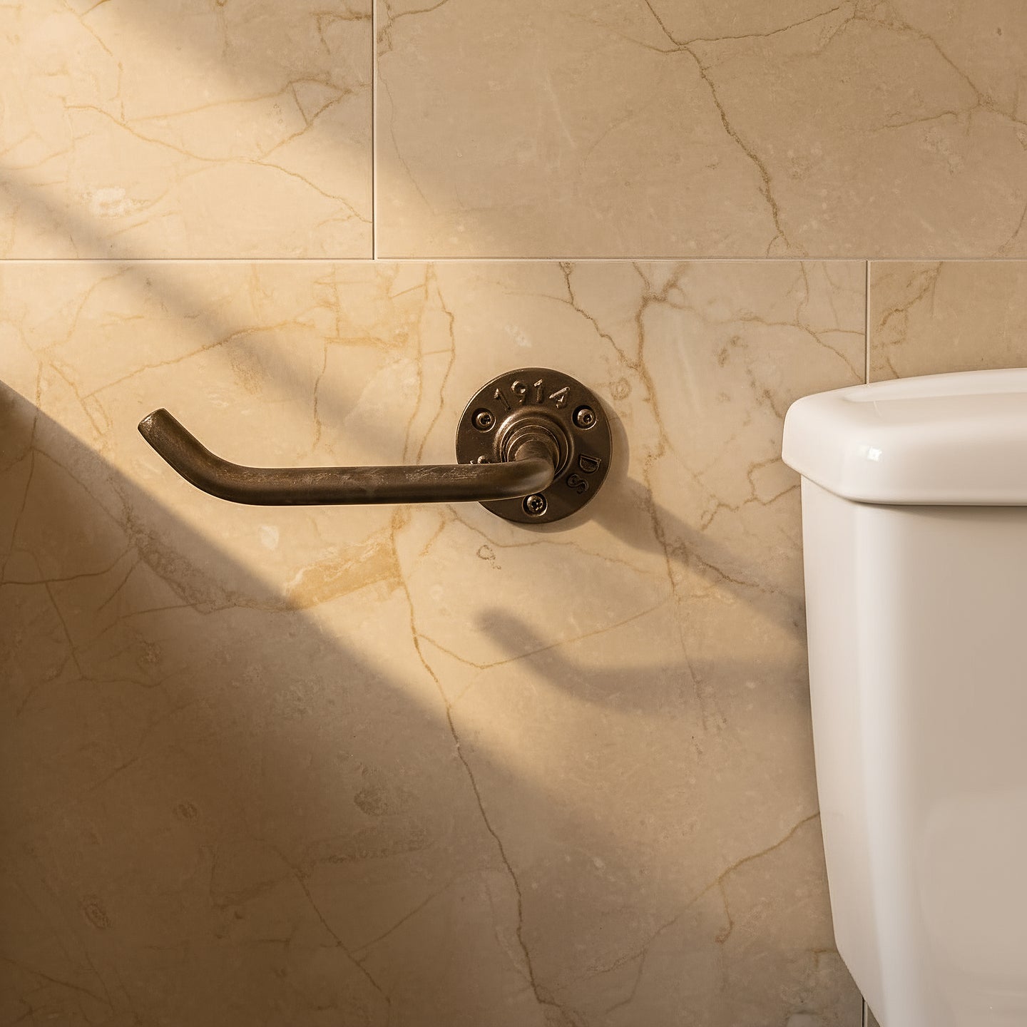 Industrial toilet roll holder Bronze
