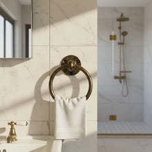 Load image into Gallery viewer, Bronze Towel ring towel rail holder
