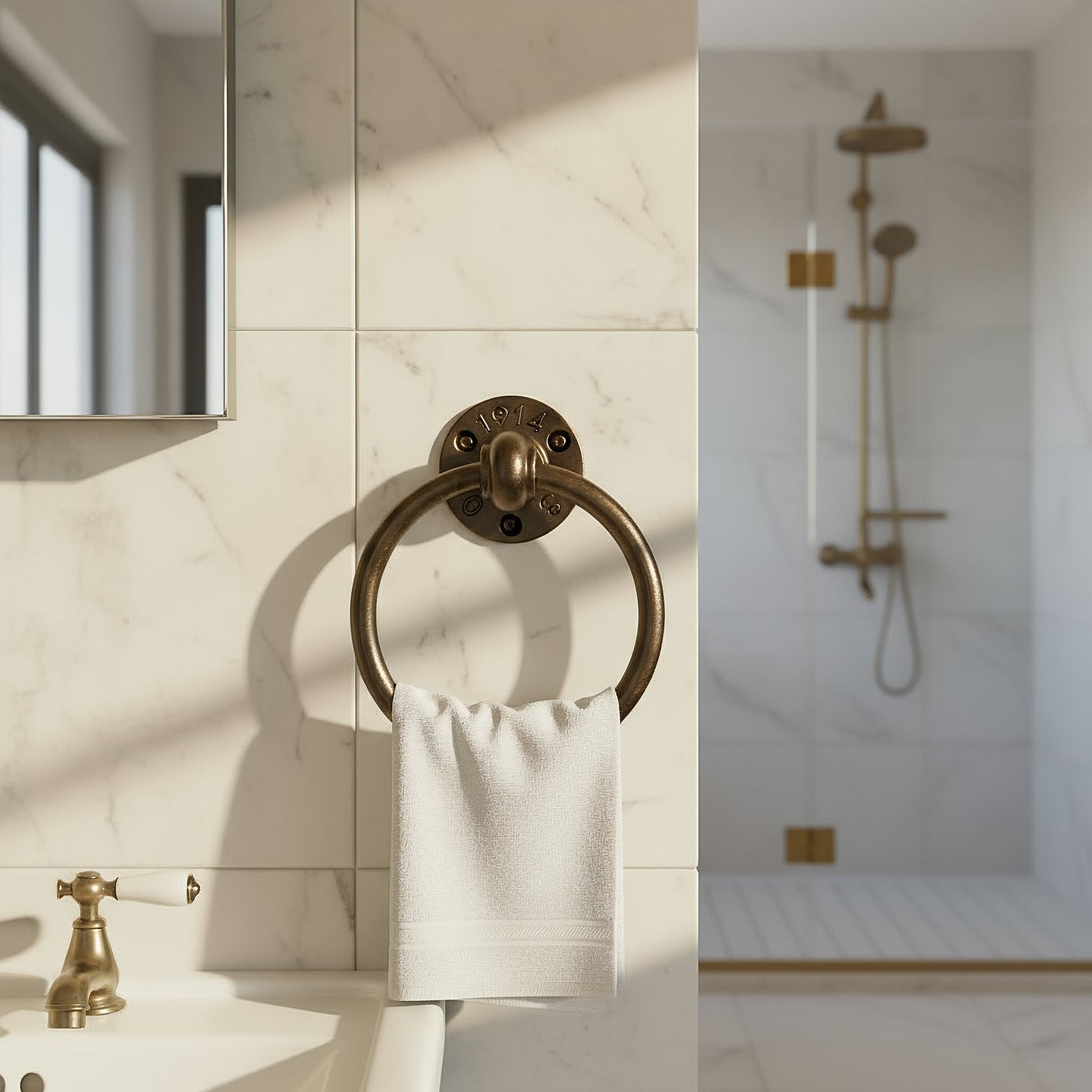 Bronze Towel ring towel rail holder