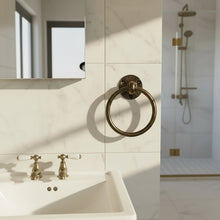 Load image into Gallery viewer, Bronze Towel ring towel rail holder
