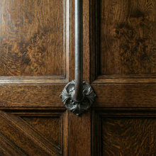 Load image into Gallery viewer, Floral Stair Spindles | Hidden "Pin Fix" Side Mount | Hand Forged 14mm Iron | French Baroque Stair Railing | Seamless Baluster
