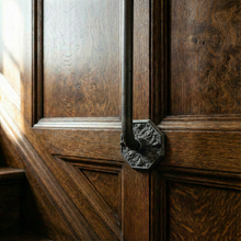 Load image into Gallery viewer, Gothic Ornate Iron Spindles | Hand Forged Hammered Steel | Victorian Gothic Stair Railing | Side Mount Face Fix Balusters | Period Decor
